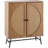 Wohnling Sideboard 80 x 103 x 39 cm Braun
