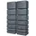 4rain Slim Wandtank Set 700 l inkl. Verbindungsset graphitgrau