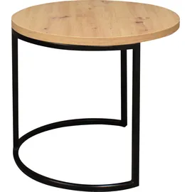 Mäusbacher Couchtisch rund braun Wildeiche 60 x 50,5 cm