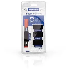 Magnetoplan magnetischer Stiftehalter magnetoSleeves schwarz Filz 3,0 x 4,6 x 0,2 cm