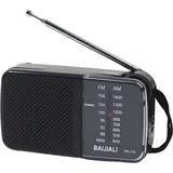 Tragbares Mini-Radio AM FM Dualband HiFi-Stereo-Sound Geringe Verzerrung Multifunktionales Radio mit Verriegelungsschalter - Schwarz