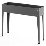 POWERTEC Garden Metall-Hochbeet, ca. 100 x 40 x 80 cm - Anthrazit