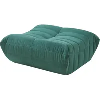 [en.casa] Hocker, Fusshocker Kodsø 35x80x65 cm Mikrofaser Grün