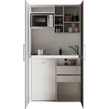 Respekta Küchenzeile Peter 104 cm grau