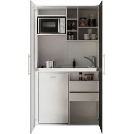 Respekta Küchenzeile Peter 104 cm grau