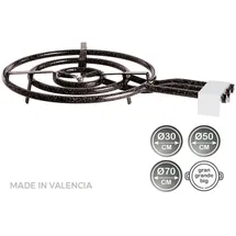 Vaello 74187 Paellapfanne Gasbrenner 70 Cm - Black - One Size