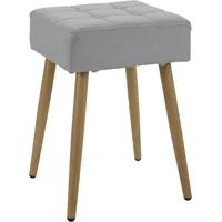 OTTO home Hocker Louise 100% Polyester 32 x 47 x 32 cm Grau