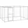 vidaXL Hundezwinger 7,26 m2 Stahl Silber
