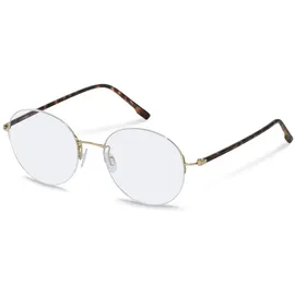 Rodenstock R7145 Rounded Brille - Gold, Havana - 145/53 mm