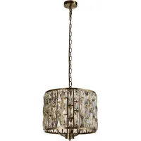 Searchlight Bijou 3-flg. Ø 38 cm antikmessing