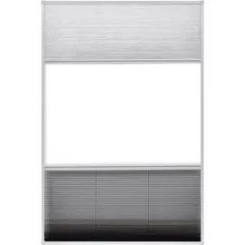 vidaXL Insektenschutz-Plissee für Fenster 80 x 120 cm Schwarz