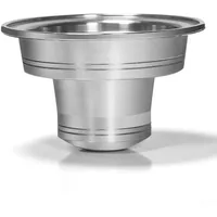 Yuanpgky Wiederverwendbarer Edelstahl-Kaffeekapsel-Adapter für Nespresso Vertuo Plus EN135 und GCA1 Maschinen, kompatibel mit Original-Kapseln, 1 Packung (Kapseln)