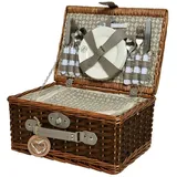 Kitchengoods Heart Kompletter Picknickkorb - Multicolor - 40 x 28 x 20 cm