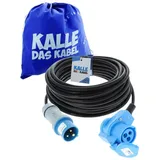 KALLE DAS KABEL Kalle Verlängerungskabel CEE 230V 16A 2,5mm2 Winkel IP44