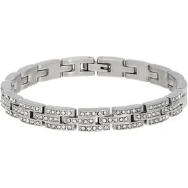 VIVANCE Edelstahlarmband elegance silberfarben Größe 18