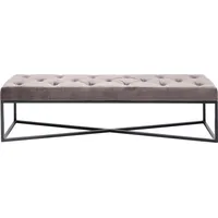 Kare Bank Crossover Grau, Schwarz 150x40cm
