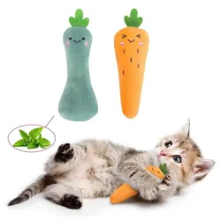Lubgitsr Tier-Beschäftigungsspielzeug Katzenminze Spielzeug 2 Stück, Katzenspielzeug zum Kratzen, Spielen, Plüsch + Katzenminze