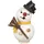 Saico Original Mini-Räucherfigur Schneemann 8 cm weiß