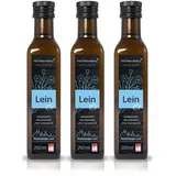 Leinöl kaltgepresst aus Deutschland 3 x 250 ml Vorteilspackung
