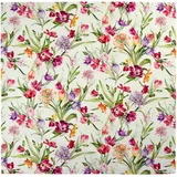Sander Tischdecke, Mitteldecke, Tischläufer - Tulya Floral Bedruckt Tulpen - Tischdecke - 85 x 85cm