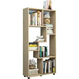 VCM Holz Stand Regal Raumteiler Bücherregal Blina