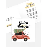Neujahrskarten selbst gestalten mit Spruch und Fotos im Onlinedesigner bei Meine-Kartenmanufaktur.de
