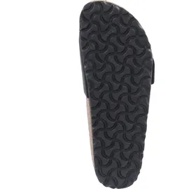 Birkenstock Madrid Big Buckle Nubukleder geölt schmal schwarz 35