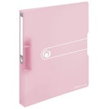 Herlitz Ringbuch 2-Ringe rosa-transparent