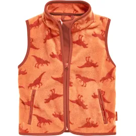 Playshoes Fleece Weste Unisex Kinder Outdoor-Oberteil, Dinos, 92