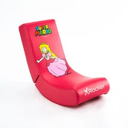 Xrocker X Rocker Nintendo Super Mario Video Rocker Peach lizensierter Gaming Bodensessel für Kinder & Jugendliche - Peach Design