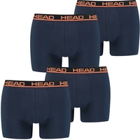 HEAD Herren Boxershort Basic Boxer 4er 6er 8er Multipack Blau / Orange 010 XL