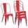 MCW Bistrostuhl MCW-A73 Metall rot 4er Set