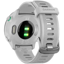 Garmin Forerunner 55 mit Silikonarmband steinweiß/schwarz