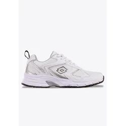 Sneaker LOTTO, Gr. 46, weiß (weiß, silber), Textil, Synthetik, sportlich, Schuhe, - besonders leicht & bequem