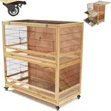 Apex - Hasenstall Kaninchenstall xxl Kleintierstall Kaninchenkäfig Hasenvilla 56616