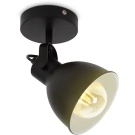 B.K.Licht Wandleuchte schwenkbar (BKL1499) Schwarz