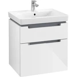 Villeroy & Boch Waschtischunterschrank 2 Auszüge 58,7 x 59 x 46,3 cm Weiß