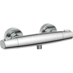 T1 Duschthermostat, Chrom, Badarmaturen, Wasserhahn Bad, Badewannenarmatur, Thermostat, Duscharmatur, Waschbecken, Bad
