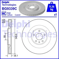 Delphi Bremsscheibe DELPHI BG9339C