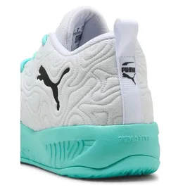 Puma Court Pro 3 Mid Basketballschuhe 313830-04 White/Black/Elektro Aqua, Schuhgröße:43 EU