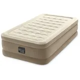 Intex Twin Ultra Plush Airbed With Fiber-Tech Bip, Beige, 191 x 99 x 46 cm