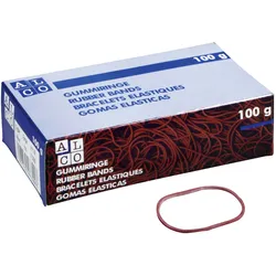 ALCO Gummiring Naturkautschuk 25mm rot 100g