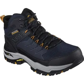 SKECHERS Arch Fit Dawson-Raveno Trekking Shoes, Marineblaues Ledernetz, 47.5 - 47.5