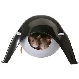 Savic Nagerhöhle Sputnik Weiß/Schwarz 29 cm