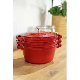 Staub Cocotte Kochtopfset 3-tlg. kirsch-rot