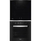 MIELE H 2457 I ACTIVE + KM 7062 FR, Einbauherd-Set (Induktionskochfeld, A+, 76 l)