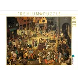 Calvendo Verlag GmbH CALVENDO Puzzle Kampf zwischen Fasching und Fasten - 1559 1000 Teile Lege-Größe 64x48cm Foto-Puzzle für glückliche Stunden