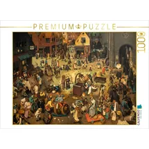Calvendo Verlag GmbH CALVENDO Puzzle Kampf zwischen Fasching und Fasten - 1559 1000 Teile Lege-Größe 64x48cm Foto-Puzzle für glückliche Stunden