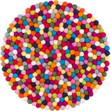 myfelt Filzkugel Sitzauflage/Stuhlauflage - Lotte - 36 cm, bunt