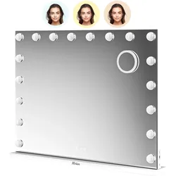 Hollywood Spiegel - Bluetooth-Lautsprecher - 80x60cm - Weiß - PRE-ORDER